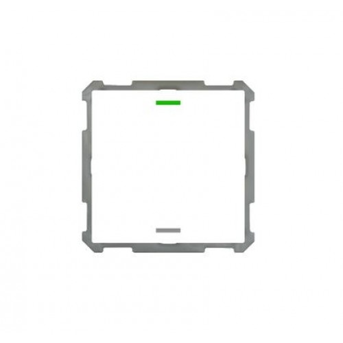 63MM KNX PUSH BUTTON LITE 1-FOLD RGBW WHITE (GLOSS) WITH TEMPERATURE SENSOR