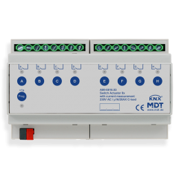 KNX SWITCH ACTUATOR 8F 16/20A 230VAC C-LOAD AMI INDUSTRIE 200ΜF CURRENT MEASUREMENT
