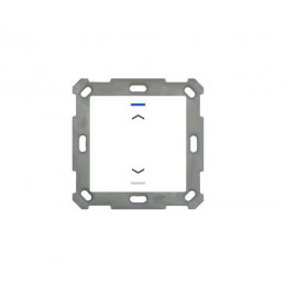 55MM KNX PUSH BUTTON LITE 1-FOLD RGBW WHITE (GLOSS) UP/DOWN SYMBOL