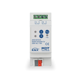 KNX SWITCH ACTUATOR 2F 16A 230VAC C-LOAD STANDARD 140ΜF
