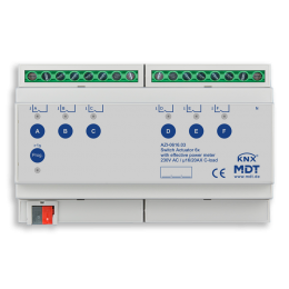 KNX SWITCH ACTUATOR 6F 16/20A 230VAC C-LOAD 200ΜF POWER MEASUREMENT