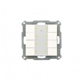 KNX RF+ 55MM PUSH BUTTON PLUS 8-FOLD WITH ACTUATOR WHITE
