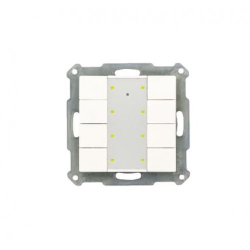 KNX RF+ 55MM PUSH BUTTON PLUS 8-FOLD WITH ACTUATOR WHITE