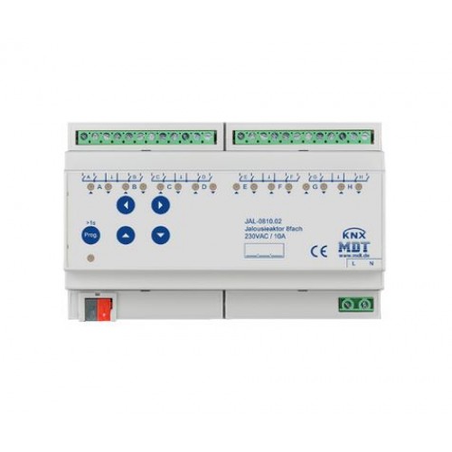 KNX SHUTTER ACTUATOR 8F 10A 230VAC