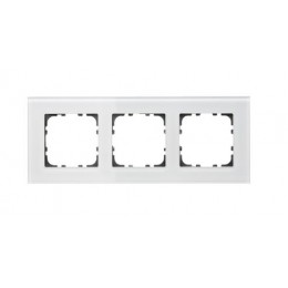 55MM GLASS COVER FRAMES WHITE 3-FOLD