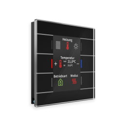 GLASS PUSH BUTTON II SMART BLACK WITHOUT TEMPERATURE SENSOR