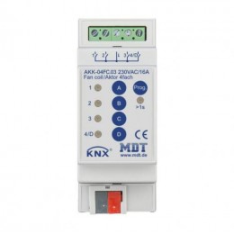 KNX SWITCH ACTUATOR 4F 16A 230VAC COMPACT 70Μ 10ECG FAN COIL
