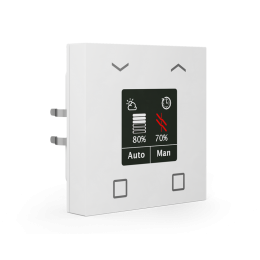 Shutter Push Button Smart 55, 4-fold, White gloss
