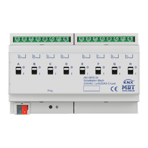 KNX SWITCH ACTUATOR 8F 16/20A 230VAC C-LOAD INDUSTRIE 200ΜF