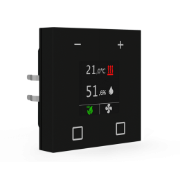 Room Temperature Controller Smart 55, Black matt