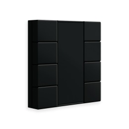Push-button 55 | series .02, 8-fold, Black matt