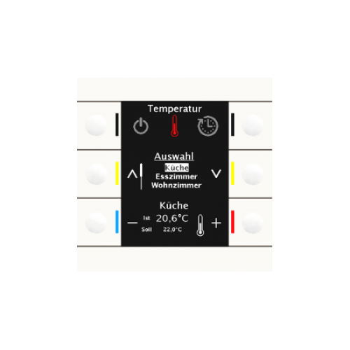 86MM KNX CENTRAL OPERATION UNIT SMART WHITE (GLOSS)