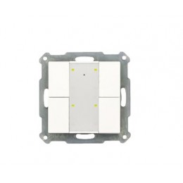 KNX RF+ 55MM PUSH BUTTON PLUS 4-FOLD WITH ACTUATOR WHITE