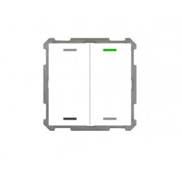 63MM KNX PUSH BUTTON LITE 2-FOLD RGBW WHITE (GLOSS) Neutral SYMBOL