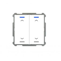 63MM KNX PUSH BUTTON LITE 2-FOLD RGBW WHITE (GLOSS) I/O SYMBOL