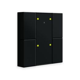 55MM KNX PUSH BUTTON PLUS 4-FOLD Black matt