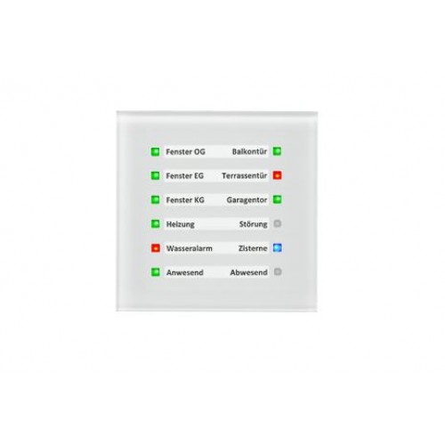 GLASS LED INDICATOR WHITE