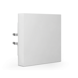 Push-button Lite 55 Basic, 1-fold, White glossy