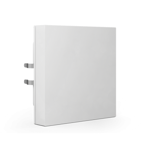 Push-button Lite 55 Basic, 1-fold, White glossy