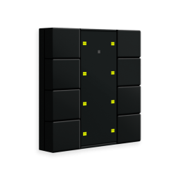 55MM KNX PUSH BUTTON PLUS 8-FOLD/series.02 Black matt