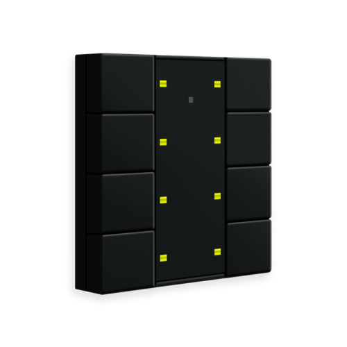 55MM KNX PUSH BUTTON PLUS 8-FOLD/series.02 Black matt