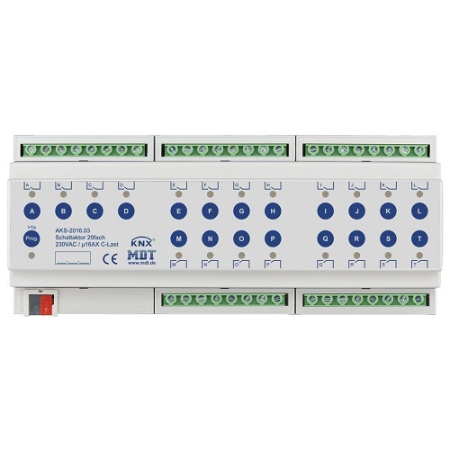 KNX SWITCH ACTUATOR 20F 16A 230VAC C-LOAD STANDARD 140ΜF