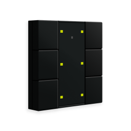 55MM KNX PUSH BUTTON PLUS 6-FOLD/series.02 Black matt