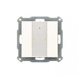 KNX RF+ 55MM PUSH BUTTON PLUS 2-FOLD WITH ACTUATOR WHITE