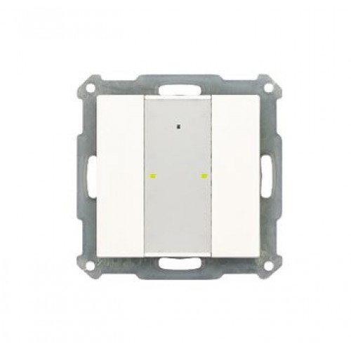 KNX RF+ 55MM PUSH BUTTON PLUS 2-FOLD WITH ACTUATOR WHITE