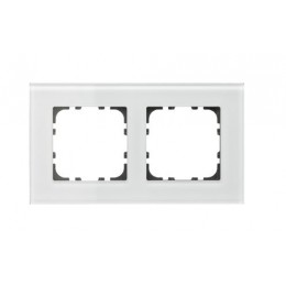 55MM GLASS COVER FRAMES WHITE 2-FOLD