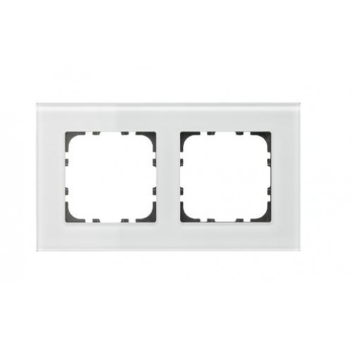 55MM GLASS COVER FRAMES WHITE 2-FOLD