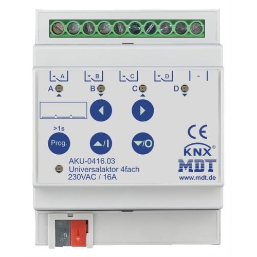 MDT Universal Actuator AKU, 6-FOLD 4SU MDRC, 230V,16 A