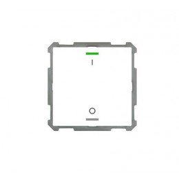 63MM KNX PUSH BUTTON LITE 1-FOLD RGBW WHITE (GLOSS) I/O SYMBOL