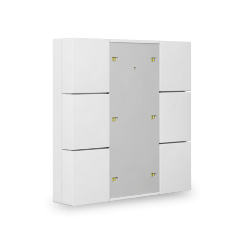 55MM KNX PUSH BUTTON PLUS 6-FOLD/series.02 White matt