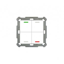 55MM KNX PUSH BUTTON LITE 4-FOLD RGBW WHITE (GLOSS)